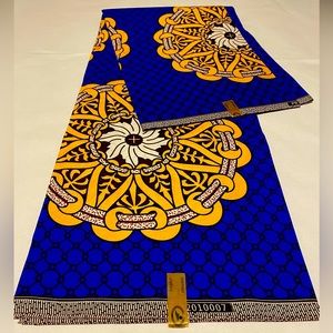 AFRICAN ANKARA FABRIC MATERIAL FOR CLOTH MAKING